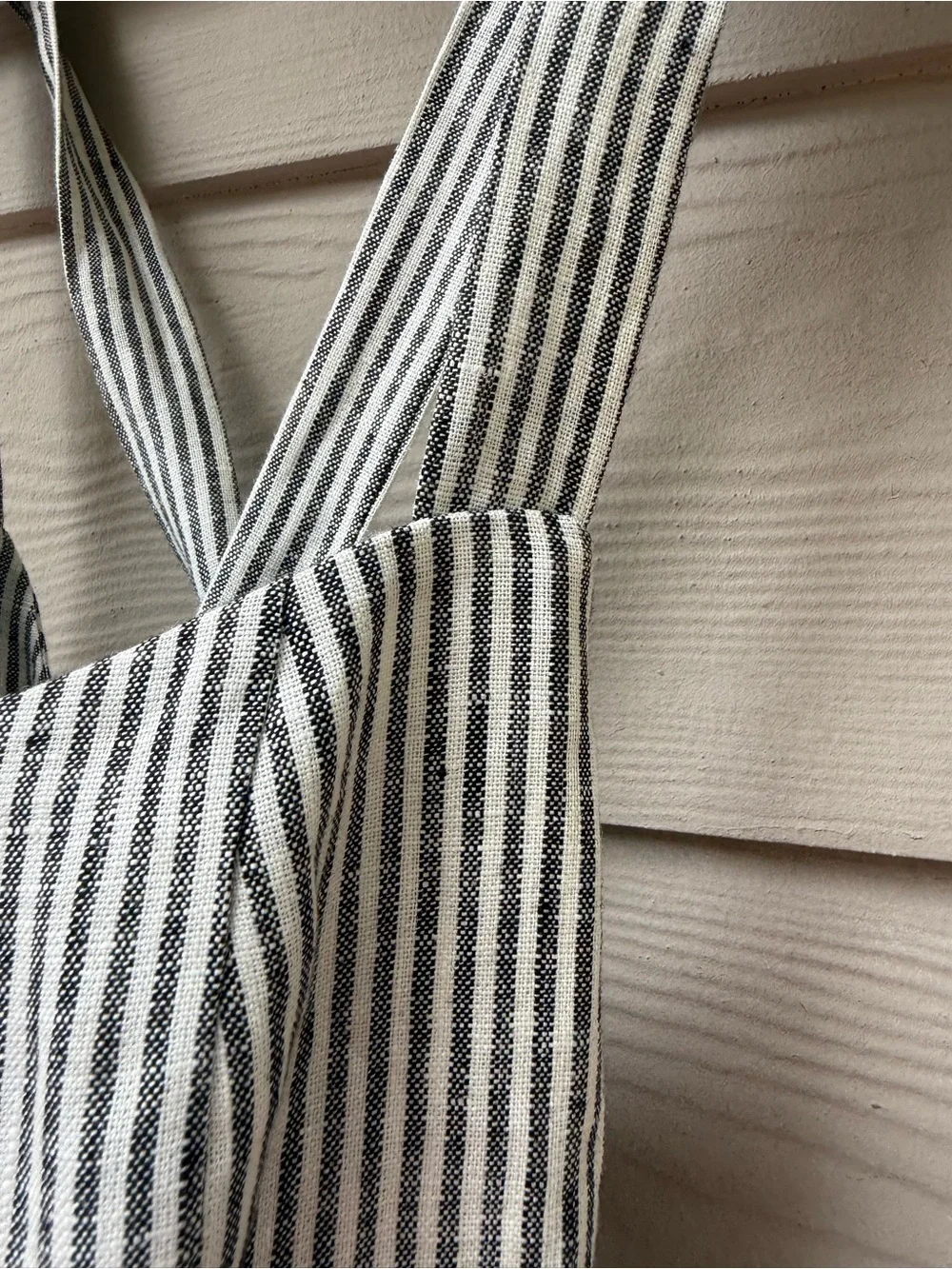 REFORMATION Autumn Linen Jumpsuit Vineyard Stripes Women's